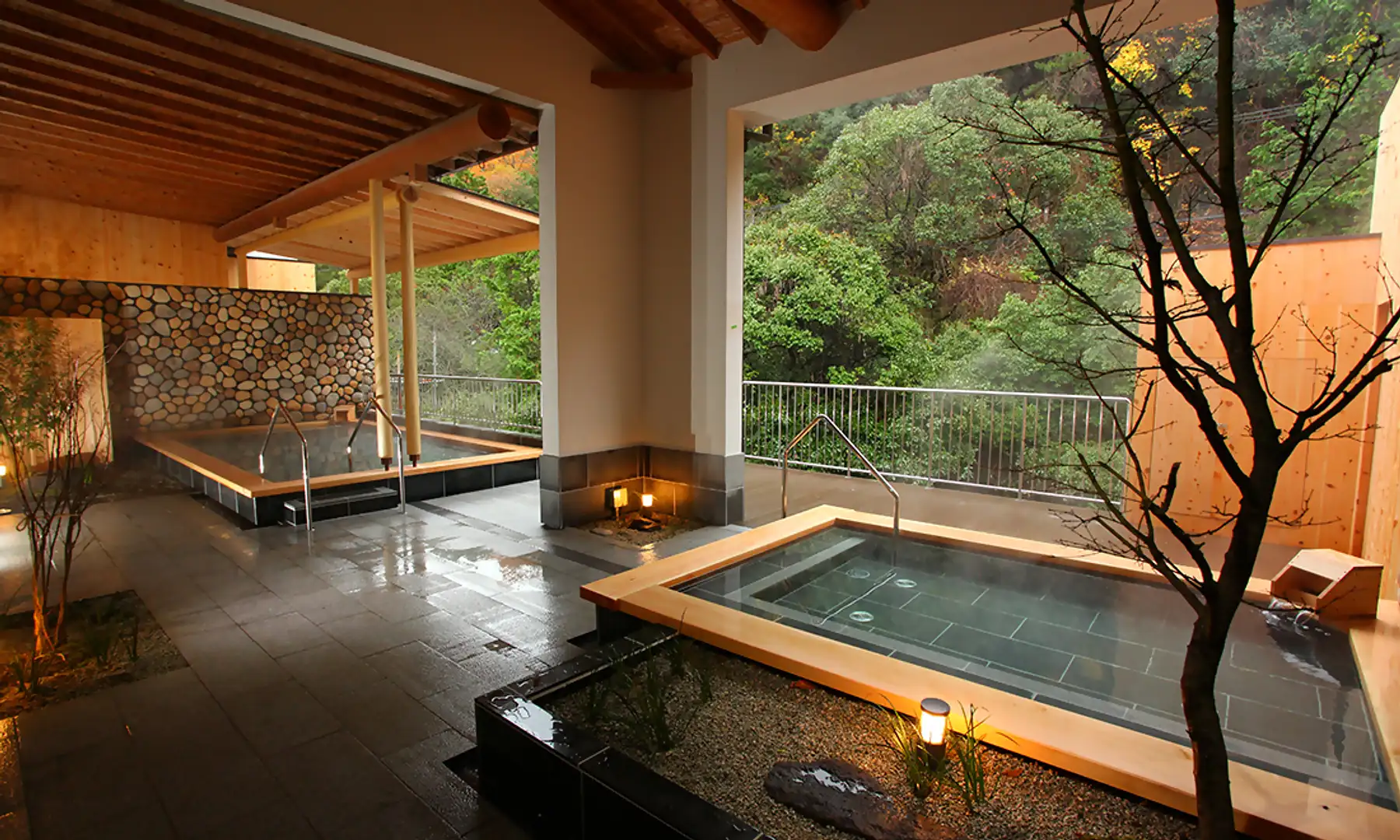 松葉 温泉 滝 の 湯