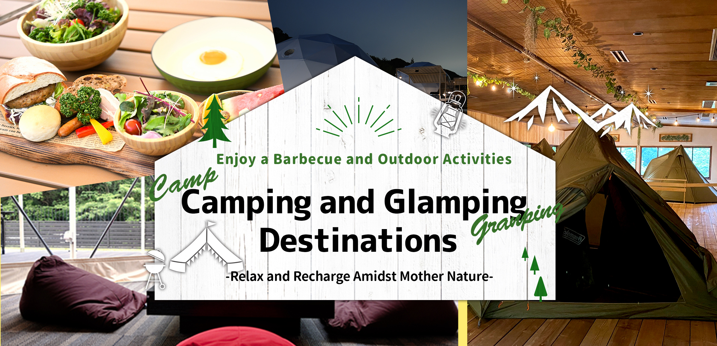 Camping and Glamping Destinations